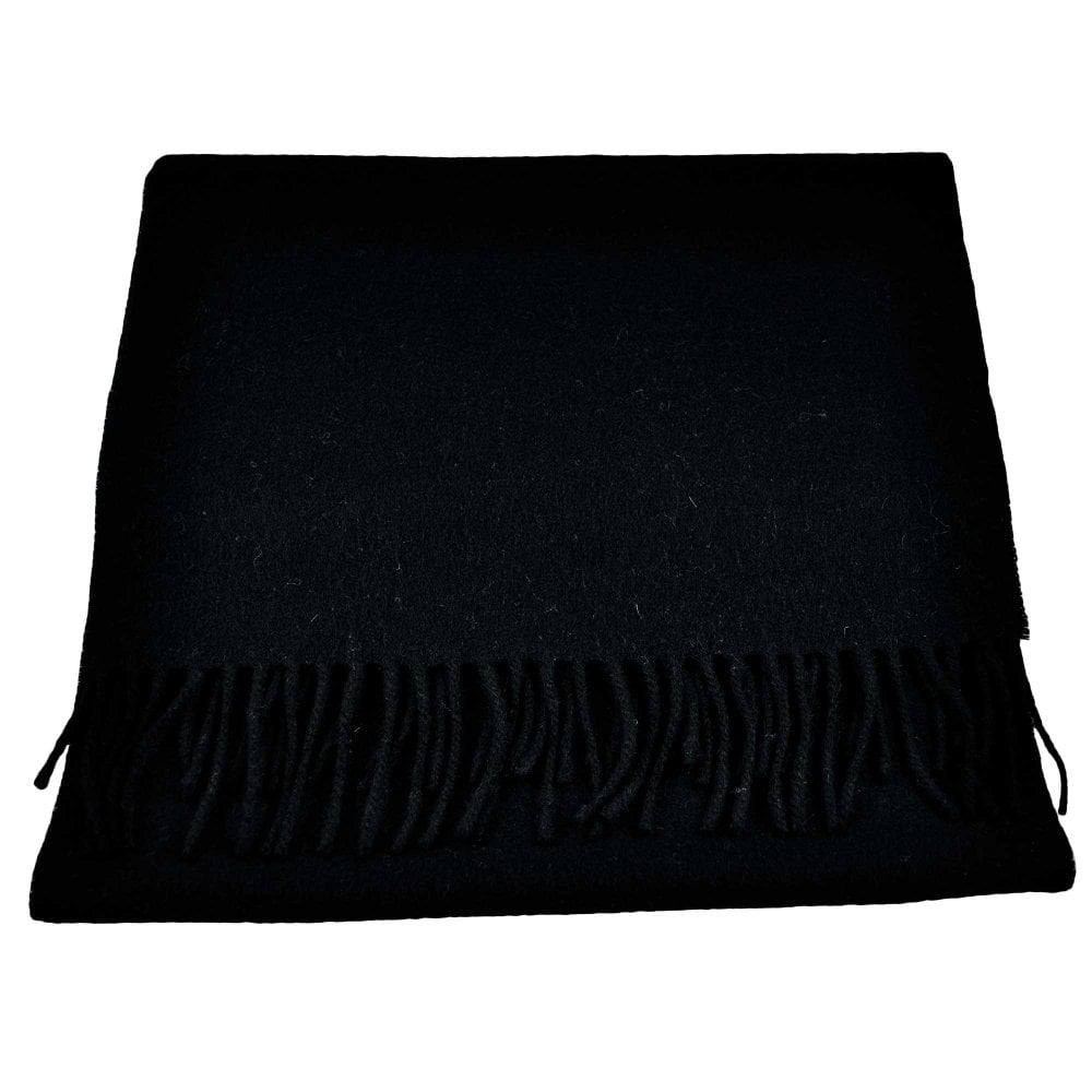 Tresanti Celeste % Finest Mongolian Virgin Wool Plain Navy Scarf