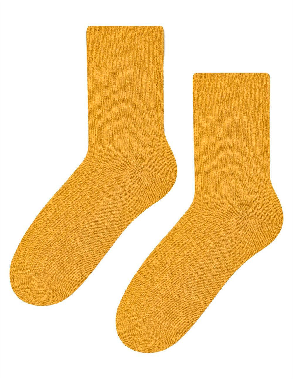 Steven – Ladies Wool Dress Socks: Comfortable, Warm, & Stylish – – Yellow