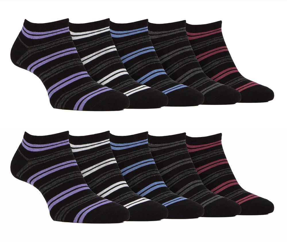 Farah – Pack Mens Bamboo Plain Trainer Socks