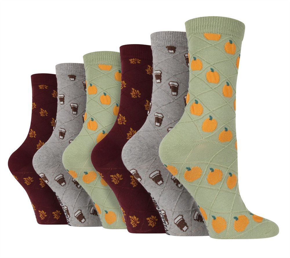 Wildfeet – Ladies Pack Texture Knit Patterned Socks