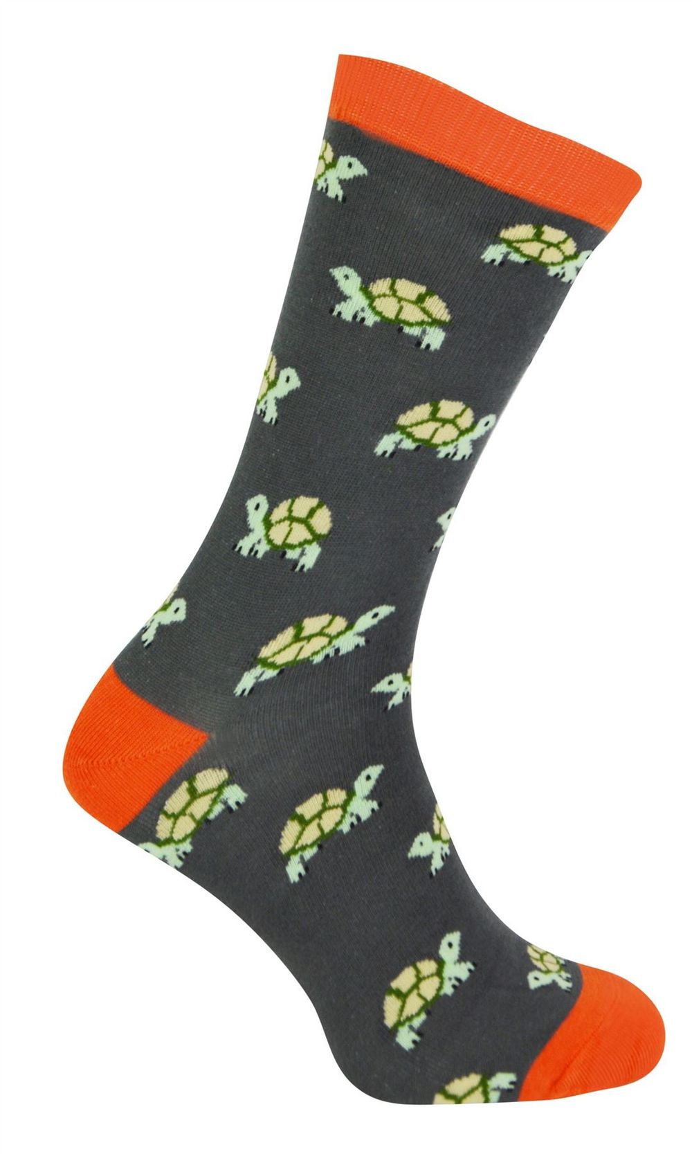 Mr Heron Animal Socks – Fun & Colorful Novelty Gift, Super Soft Bamboo, Colored Toe & Heel – – – – Turtles