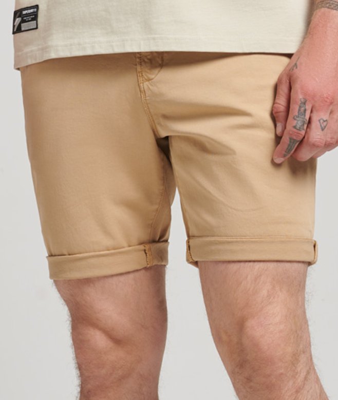Superdry & Co Men’s Organic Cotton Studios Core Chino Shorts Brown Shaker Beige – Size: Superdry & Co Men’s Organic Cotton Studios Core Chino Shorts Brown Shaker Beige – Size: