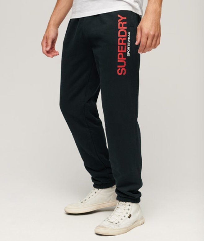 Superdry & Co Men’s Sportswear Logo Tapered Joggers Navy Eclipse Navy – Size: Superdry & Co Men’s Sportswear Logo Tapered Joggers Navy Eclipse Navy – Size: