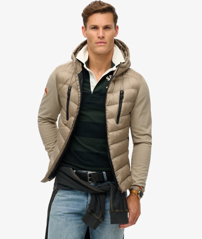 Superdry & Co Mens Slim Fit Hooded Storm Softshell Jacket, Brown, Size: Superdry & Co Mens Slim Fit Hooded Storm Softshell Jacket, Brown, Size:
