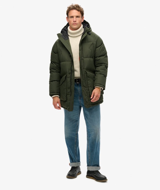 Superdry & Co Men’s Expedition Puffer Parka Jacket Green Surplus Goods Olive Green – Size: Superdry & Co Men’s Expedition Puffer Parka Jacket Green Surplus Goods Olive Green – Size: