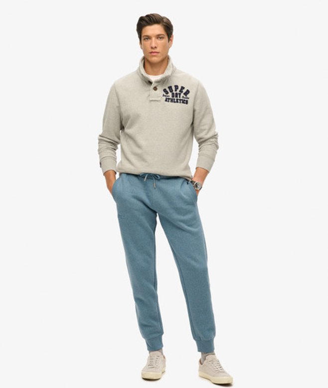Superdry & Co Men’s Essential Logo Joggers Blue Bluestone Blue Marl – Size:
