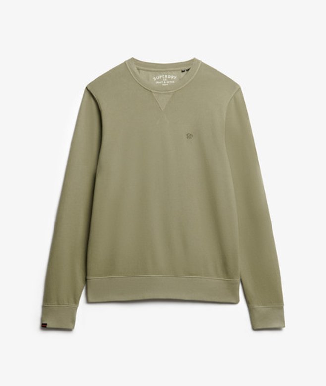 Superdry & Co Men’s Classic Essential Sweatshirt Khaki Light Khaki Green – Size: Superdry & Co Men’s Classic Essential Sweatshirt Khaki Light Khaki Green – Size: