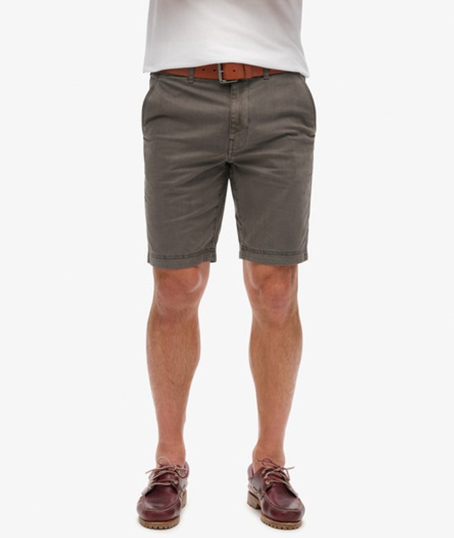 Superdry & Co Men’s Vintage International Chino Shorts Dark Grey Washed Grey – Size: