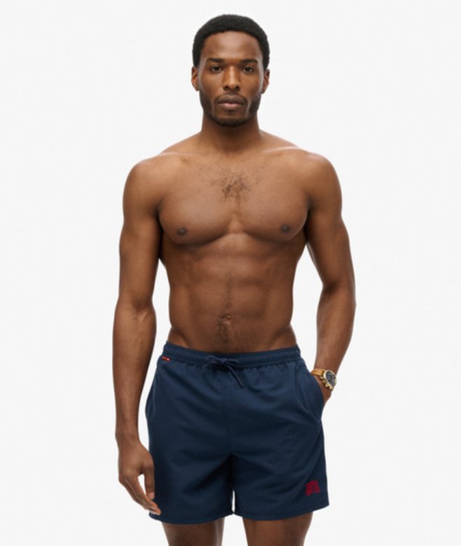 Superdry & Co Men’s Essential – Swim Shorts Navy Richest Navy – Size: Superdry & Co Men’s Essential – Swim Shorts Navy Richest Navy – Size: