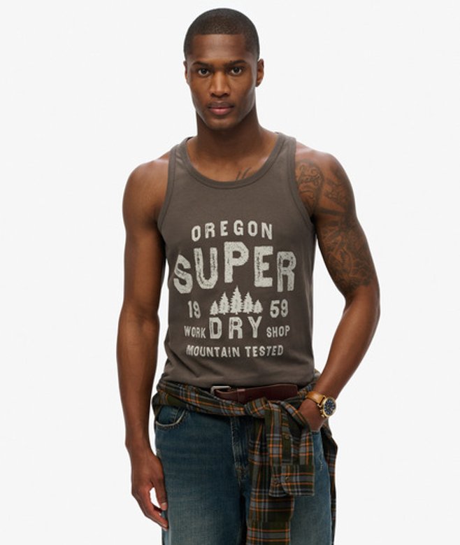 Superdry & Co Men’s Work Shop Vest Black Vintage Black – Size: Superdry & Co Men’s Work Shop Vest Black Vintage Black – Size:
