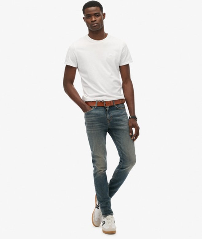 Superdry & Co Men’s Vintage Skinny Jeans Blue Storm Blue – Size: