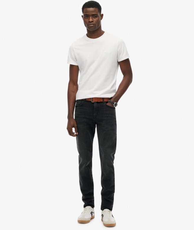 Superdry & Co Men’s Organic Cotton Vintage Slim Jeans Black Worn Black – Size: