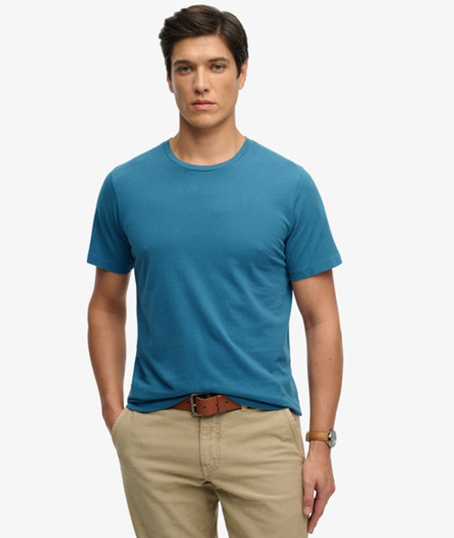 Superdry & Co Men’s Classic Essential shirt Blue Copen Blue – Size: Superdry & Co Men’s Classic Essential shirt Blue Copen Blue – Size: