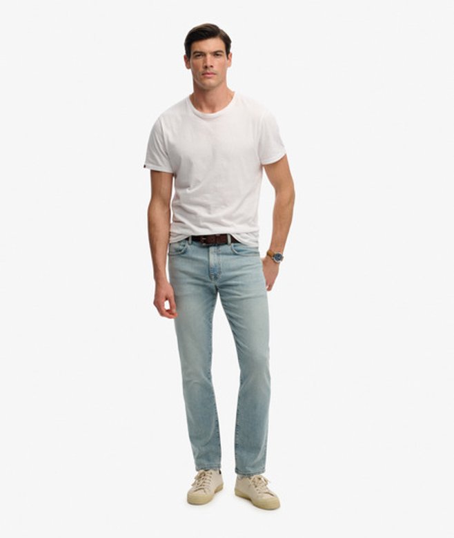 Superdry & Co Men’s Organic Cotton Vintage Slim Straight Jeans Light Blue Heavy Stonewash Blue – Size: Superdry & Co Men’s Organic Cotton Vintage Slim Straight Jeans Light Blue Heavy Stonewash Blue – Size: