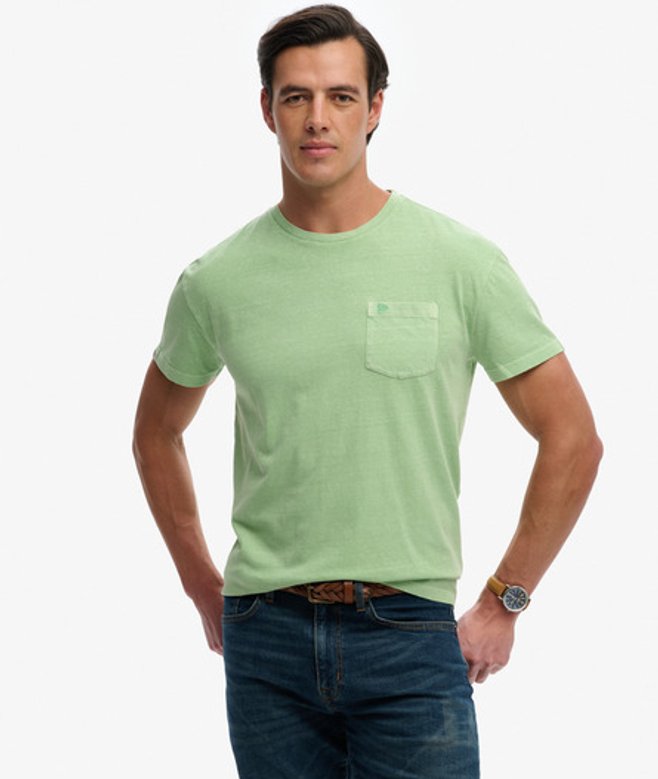 Superdry & Co Men’s Classic Cotton Linen Pocket shirt Green Pastel Peppermint – Size: Xxxl Superdry & Co Men’s Classic Cotton Linen Pocket shirt Green Pastel Peppermint – Size: Xxxl