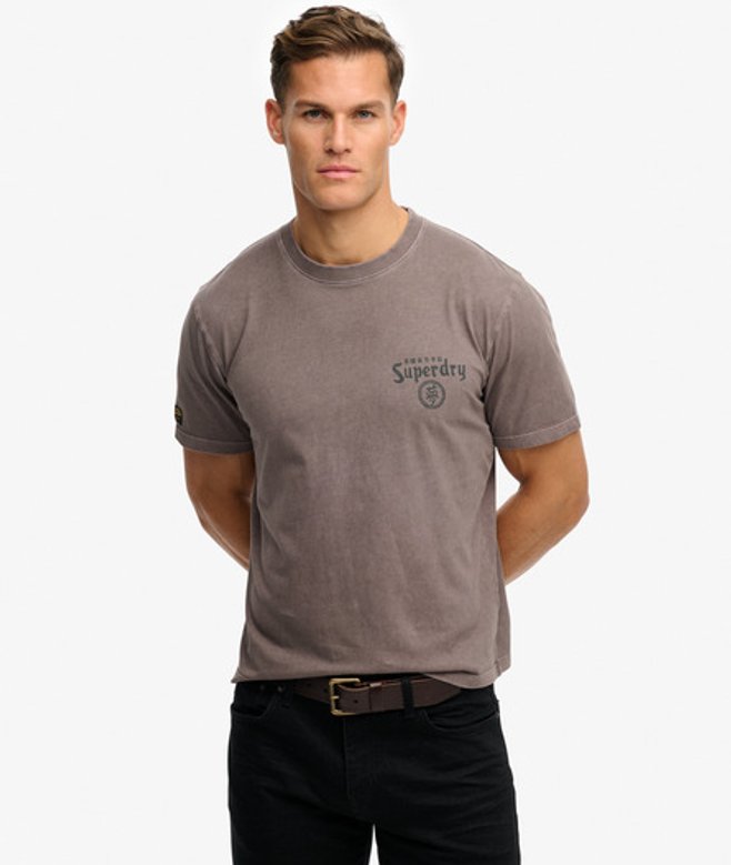Superdry & Co Men’s Tokyo Narrative Loose shirt Navy Dark Pebble Grey – Size: Superdry & Co Men’s Tokyo Narrative Loose shirt Navy Dark Pebble Grey – Size:
