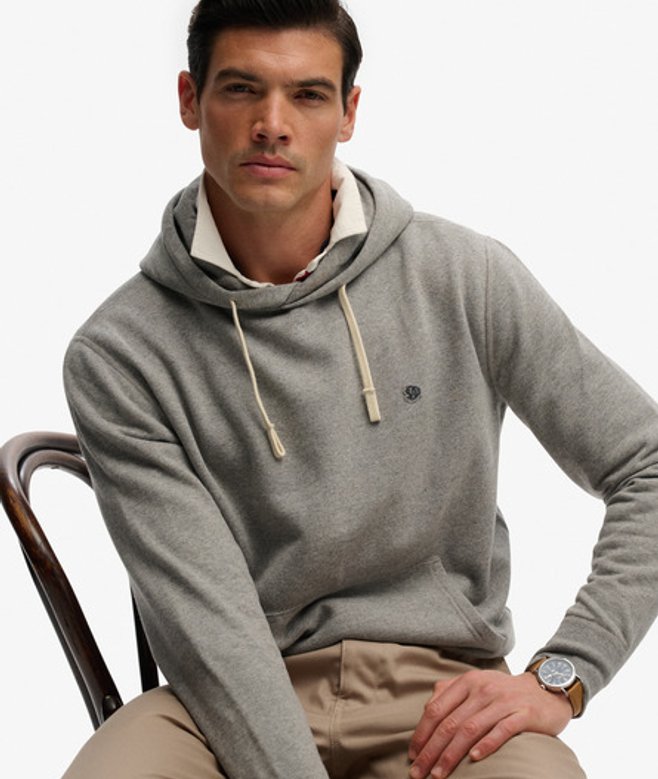 Superdry & Co Men’s Monogram Embroidered Hoodie Dark Grey Dark Vintage Grey Marl – Size: Superdry & Co Men’s Monogram Embroidered Hoodie Dark Grey Dark Vintage Grey Marl – Size: