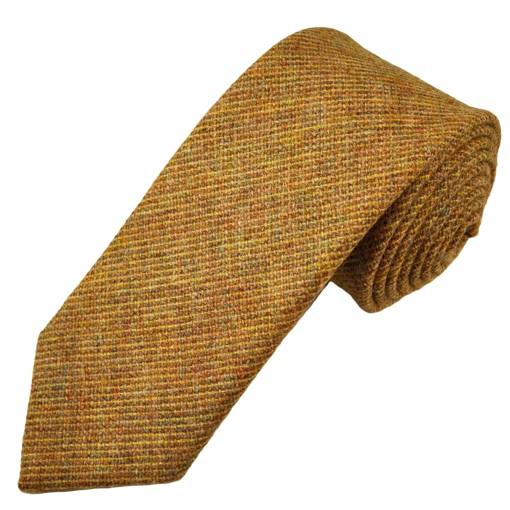 Van Buck Tan Check % Wool Tie Van Buck Tan Check % Wool Tie