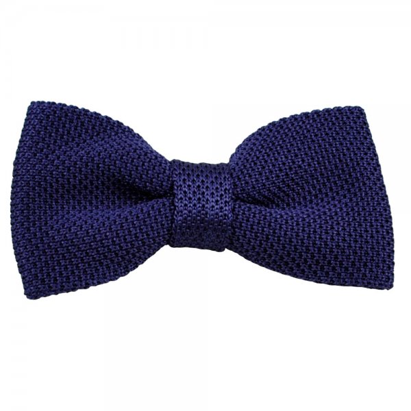 Vidoni Plain Heather Purple Silk Designer Bow Tie