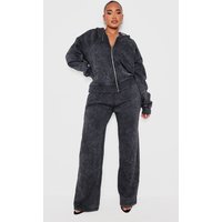 Shape Black Washed Wide Leg Joggers Shape Black Washed Wide Leg Joggers