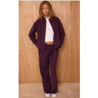 Plum Wide Leg Joggers