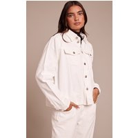 White Oversized Denim Shirt