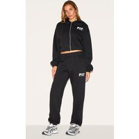 PrettyLittleThing Black Oversized Cuffed Joggers