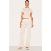Almond Textured Straight Leg Trousers Almond Textured Straight Leg Trousers