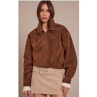 Chocolate Croc Suede Bomber Jacket Chocolate Croc Suede Bomber Jacket