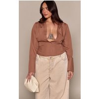 Plus Chocolate Ced Tie WaisT