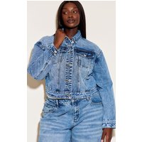 Plus Vintage Slim Fit Denim Jacket Plus Vintage Slim Fit Denim Jacket