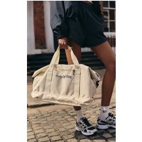 Cream PrettyLittleThing Travel Duffle Bag, Beige
