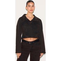 Dark Chocolate Long Sleeve Denim Rugby Shirt
