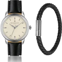 Watch and leather strap Philipp Blanc Zurich