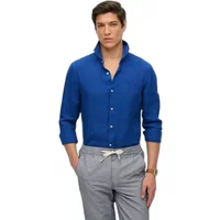 Embroidered linen shirt Superdry Vacation