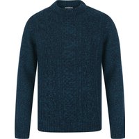 Jumpers Goldstein Wool Blend Chunky Cable Knitted Jumper in Petrol Teal Twist – Kensington Eastside