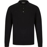 Jumpers Bokinni Long Sleeve Knitted Cotton Polo Shirt in Black – Kensington Eastside Jumpers Bokinni Long Sleeve Knitted Cotton Polo Shirt in Black – Kensington Eastside