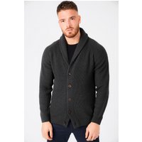 Cardigans Hatton Soft Knit Shawl Neck Cardigan in Charcoal Cardigans Hatton Soft Knit Shawl Neck Cardigan in Charcoal