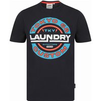 Shirts Tremper Motif Cotton Jersey Shirt in Sky Captain Navy