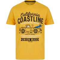 Shirts Ballycastle Motif Cotton Jersey Shirt in Golden Cream – South Shore Shirts Ballycastle Motif Cotton Jersey Shirt in Golden Cream – South Shore