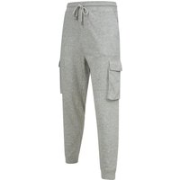 Sweatpants Frankie Multi-Pocket Cargo Style Cuffed Joggers in Light Grey Marl Sweatpants Frankie Multi-Pocket Cargo Style Cuffed Joggers in Light Grey Marl