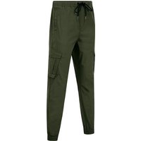 Trousers Fairbanks Stretch Cotton Blend Elastic Waist Multi-Pocket Cargo Trousers in Grape Leaf Trousers Fairbanks Stretch Cotton Blend Elastic Waist Multi-Pocket Cargo Trousers in Grape Leaf