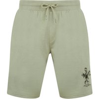 Jogger Shorts Tavon Graphic Motif Brushback Fleece Jogger Shorts in Seagrass
