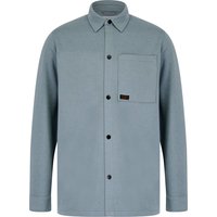 Shirts Commander Brushback Fleece Overshirt Jacket in Cool Grey