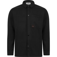 Shirts Commander Brushback Fleece Overshirt Jacket in Jet Black