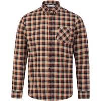 Shirts Gwilym Checked Cotton Flannel Long Sleeve Shirt in Madder Brown Shirts Gwilym Checked Cotton Flannel Long Sleeve Shirt in Madder Brown