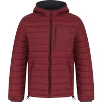Coats Jackets Samoset Quilted Puffer Jacket with Hood in Ribbon Red