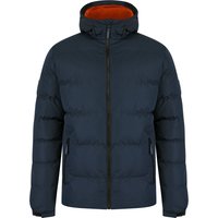 Coats Jackets Takato Micro-Fleece Lined Quilted Puffer Jacket with Hood in Sky Captain Navy