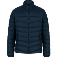 Coats Jackets Eastwood Funnel Neck Quilted Puffer Jacket with Fleece Lined Collar in Sky Captain Navy