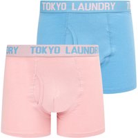 Mens Underwear Hillside Pack Boxer Shorts Set in Blissful Blue Pink Nectar Mens Underwear Hillside Pack Boxer Shorts Set in Blissful Blue Pink Nectar